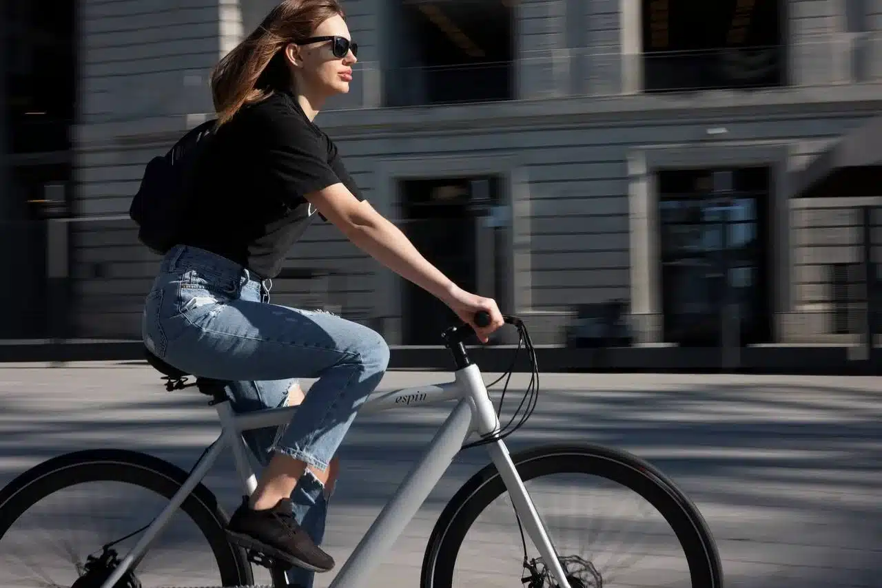 Female bicycle rider